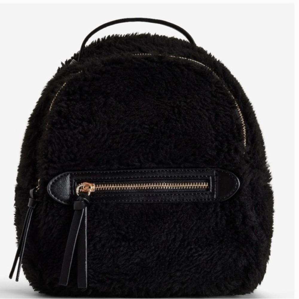 EXPRESS Furry teddy backpack!